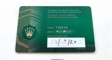 new rolex warranty cards|rolex original garantie.